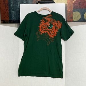 Closet clean out!  Men's Green University of Miami t-shirt